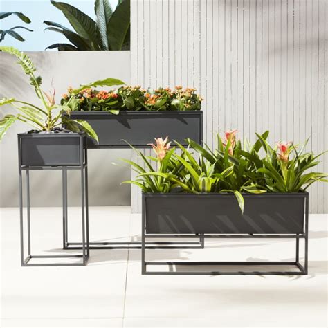 planter box with metal sides|indoor metal planter boxes.